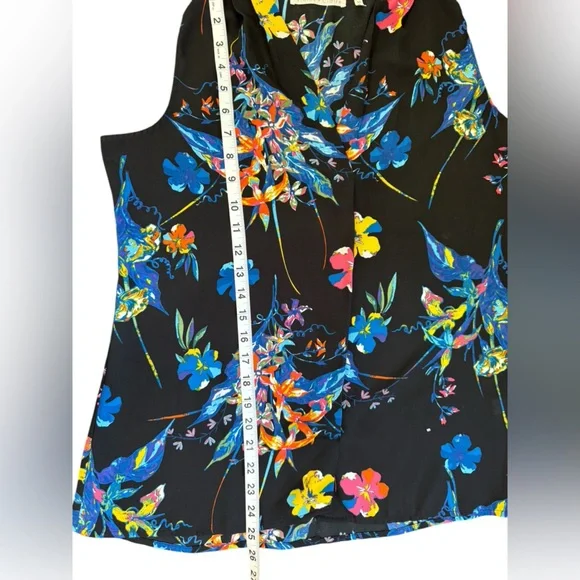 Violet & Claire Blue and Yellow Blouse - Picture 6 of 6